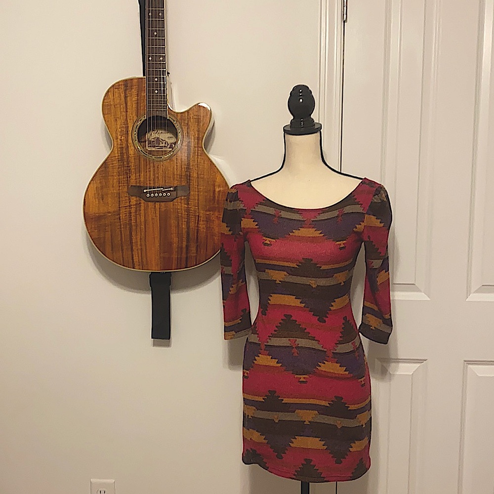 Aztec print dress by Alya size small